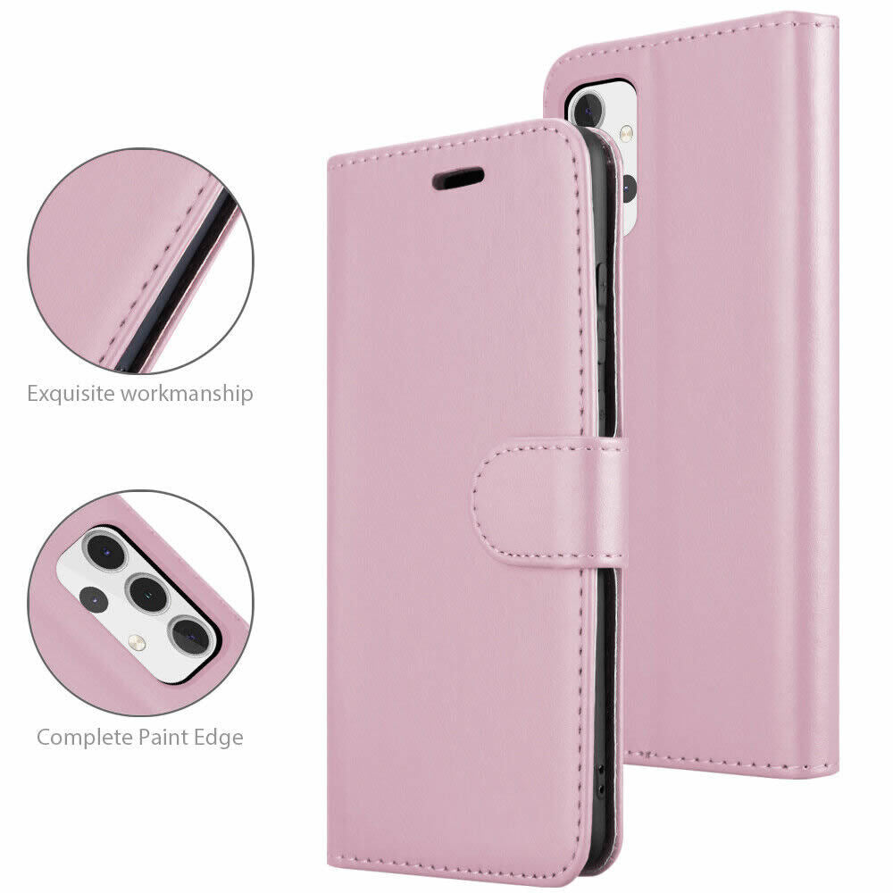 Leather Wallet Flip Case Cover For Samsung Note 20 10+ 9 8 5 4 3 M20 M30 Stand
