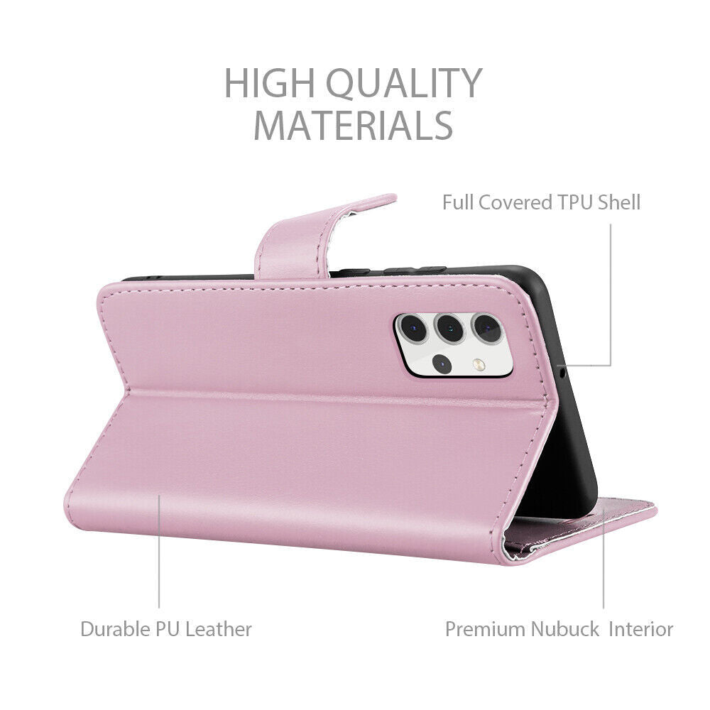 Leather Wallet Flip Case Cover For Samsung Note 20 10+ 9 8 5 4 3 M20 M30 Stand