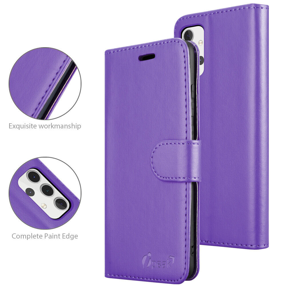 Leather Wallet Flip Case Cover For Samsung Note 20 10+ 9 8 5 4 3 M20 M30 Stand
