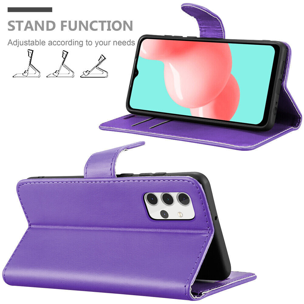 Leather Wallet Flip Case Cover For Samsung Note 20 10+ 9 8 5 4 3 M20 M30 Stand
