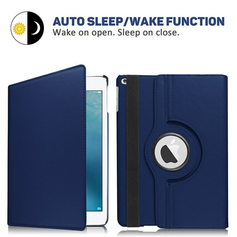 360 Rotating Smart Leather Case Cover Apple iPad AIR PRO MINI 4/5 10.2 10.5 9.7