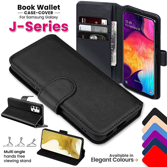 Wallet Flip Case For Samsung Galaxy J Series – J2, J3, J4, J5, J6+, J7, J8 Cover
